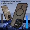 KEYSION Magnetic Phone Case for for VIVO V70 5G Soft Silicone+PC Matte Translucent Black Shockproof Back Cover for VIVO V70