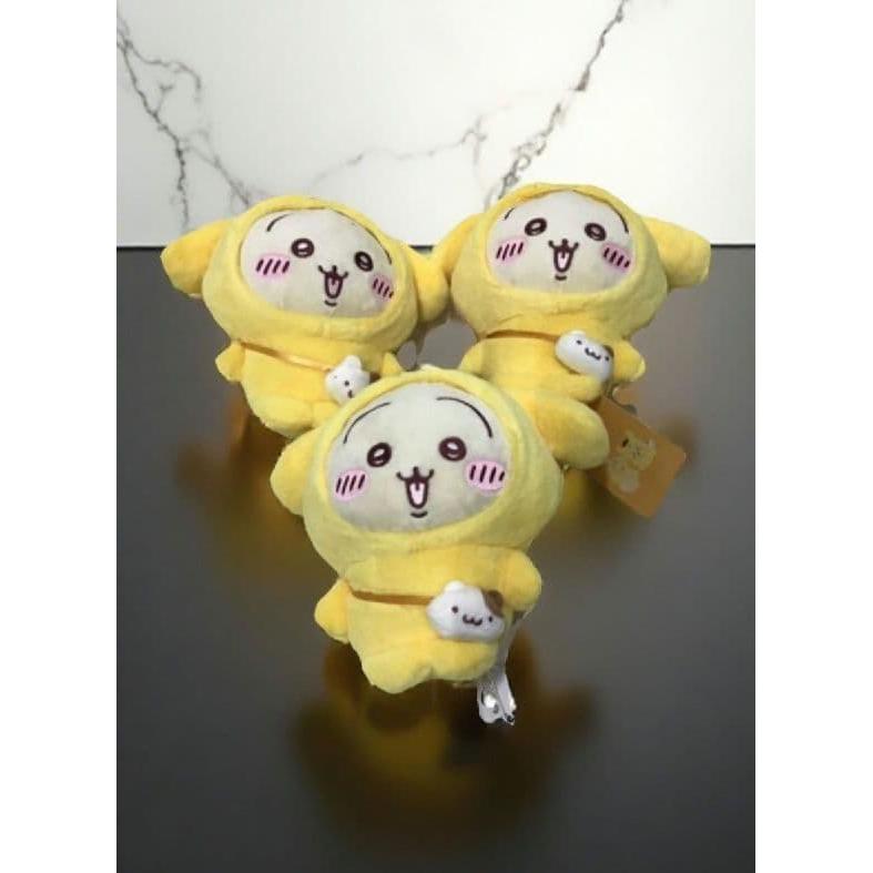 Chiikawa x Sanrio Characters  Rabbit x Pompompurin stuffed toy