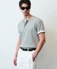Beulleieo Intense Heavy Rib Henley Neck T-Shirt [M.Grey]