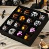 16Pcs/Set Painted Halloween Hanging Ball Pendant Plastic Tree Pendant Ornament  Tree Hanging