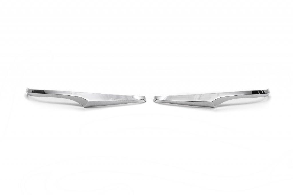 Полоски на зеркала (2 шт, хром) для Lexus GX460