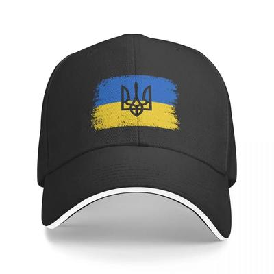 Ucrania Bandera Nacional Ucraniana Gorras de Béisbol Gorras Casuales Sandwich Unisex Poliéster Cubrecabezas Entrenamientos