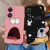 Phone Case For OPPO Reno 8T 4G 5G 8Z 8Lite Cover Cartoon Camera Protection Liquid Silicone Bumper For OPPO Reno8 T Fundas Gift