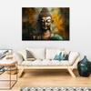 Canvas Print, Buddha Statue Abstract