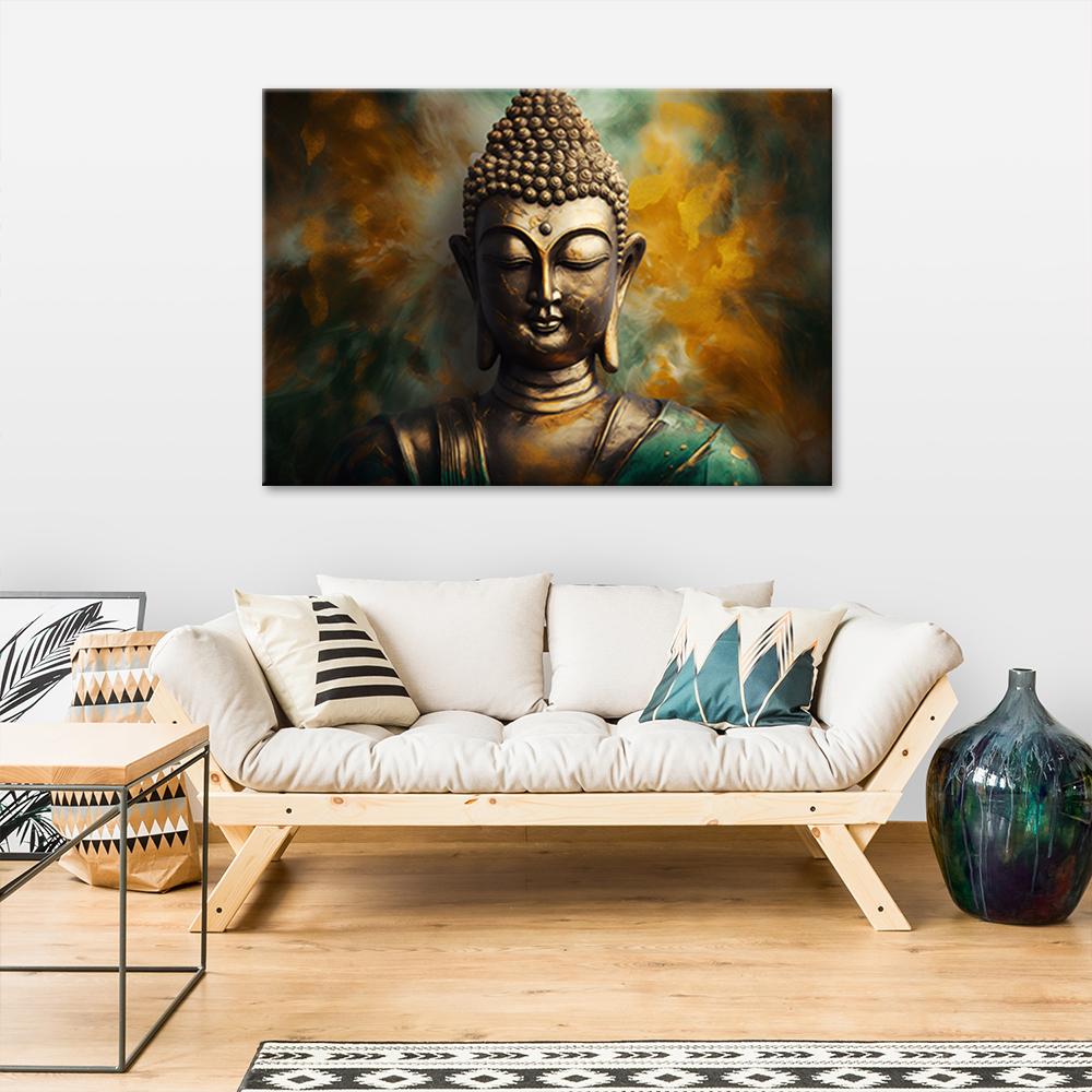 Canvas Print, Buddha Statue Abstract