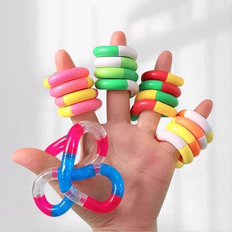Zabawne Edukacyjne Sensoryczne Zabawki Fidget Kreatywny Odkształcalny Węzeł Łańcuszek Spinner Zabawka do Redukcji Lęku i Stresu Dziecko Nastolatek ADHD