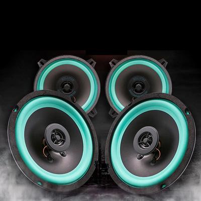 4/5/6 Inch 100W 2-Way Car Hifi Coaxial Speaker Door Audio Music Stereo Tweeter Mid-Woofer Full Range Frequency Speaker Green Ama
