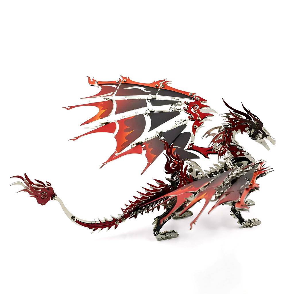 3D Metal Dragon Puzzle Stainless Steel DIY Assembly Mechanical Dragon Model Puzzle Toy