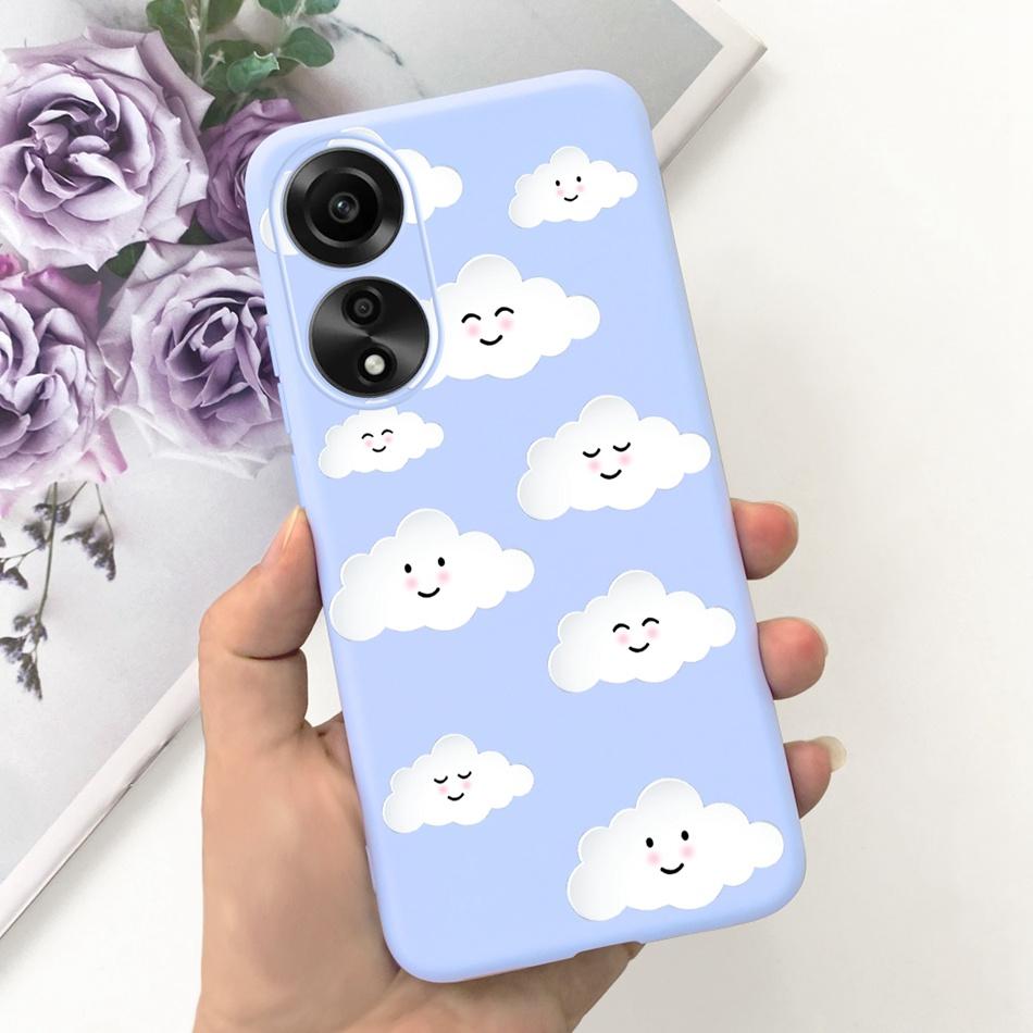 For OPPO A78 Case Oppo A78 4G CPH2565 Cute Fashion Candy Color Soft Silicone TPU Phone Back Cover For OppoA78 A 78 4G 2023