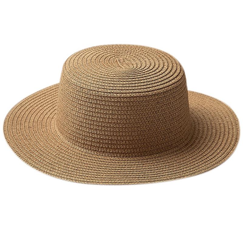 Summer Wide Brim Straw Hat Women Wide Brim Vacation Beach Hat Simple Foldable Travel for Sun Hat Sunscreen UV for Sun Ca