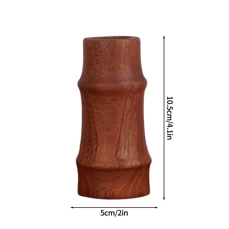 Wooden Flower Vases Wood Vase For Flowers Office Desk Accessories Room Decor Home Desktop Ornament
