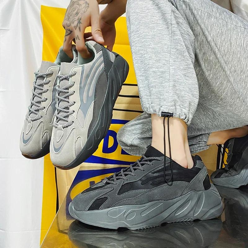 Men's Light Soled Leather Breathable Casual Shoes Women's Casual Shoes 2025 New Couples Running Sneakers