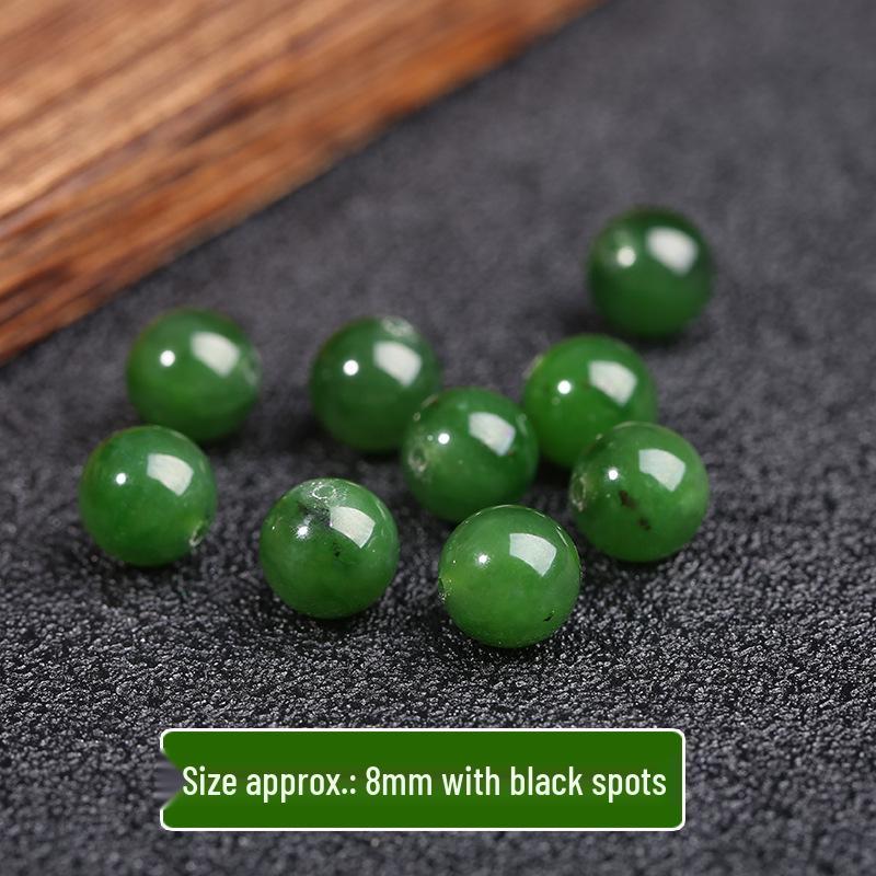 

Натуральный Хэтяньский нефрит 8 мм Яшма Круглые бусины для DIY ювелирных изделий: Аксессуар для браслета и ожерелья.