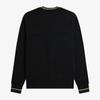 Fred Perry [sharp] Tip Pique Texture Cardigan   Black Warmstone Afpm2412654 U78