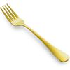 12Pcs Gold Stainless Steel Dinner Forks, Silverware Forks, Flatware Forks Set Of 12, Dishwasher Safe