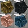 4pcs Women's Plus-Size Seamless Mid-High Waisted Ice Silk Underwear Sexy Luxury Mulberry Silk Shorts