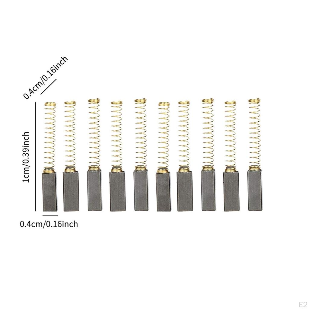 10x Spazzole di Carbone per Motore Macchina da Cucire Affidabile Professionale Accessori Overlock Facile