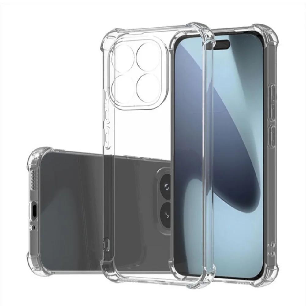 Case For Xiaomi 15T 17T Pro 17 Max Airbag Soft Silicone Back Case For Mi 15T Pro Transparent TPU Bumper Shockproof Phone Cover For Xiaomi 15T Pro чистый