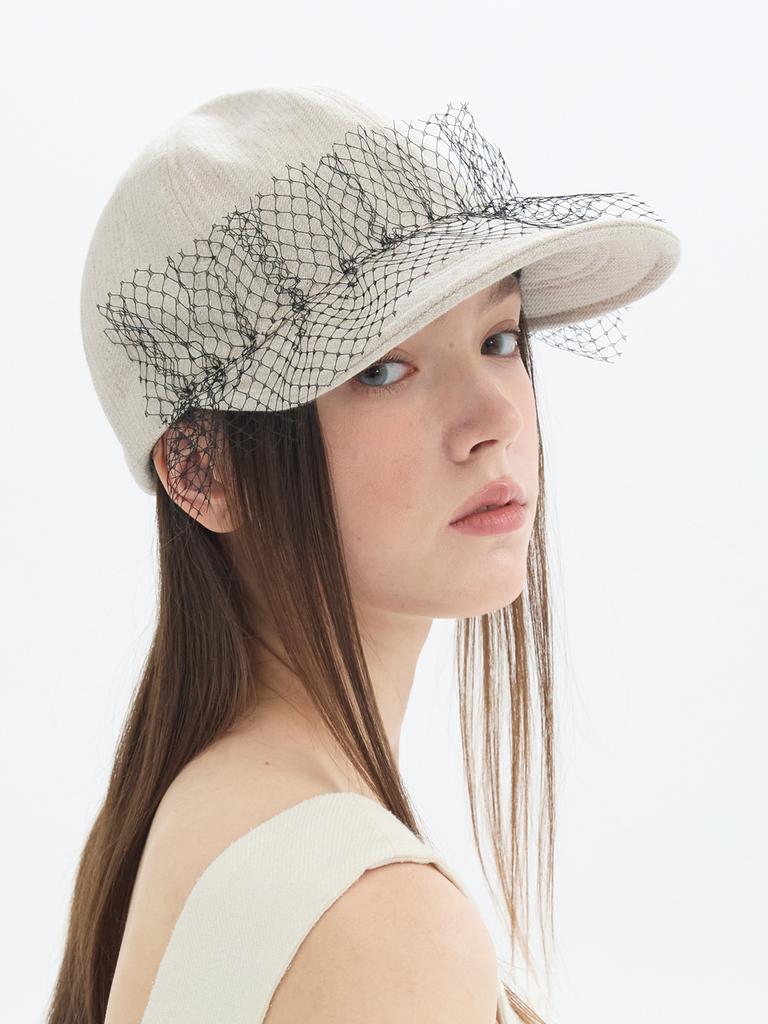 Beulaunhaes Lace Wire Cap - Ivory