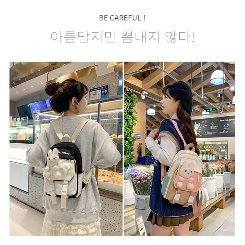 New Kindergarten Backpack Rabbit Cartoon Change Bag 3-10 Years Old Casual Cross-border Small