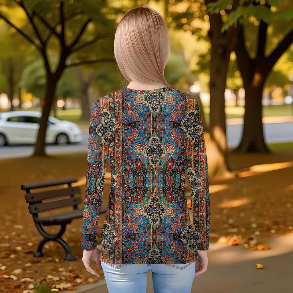 Children's Long-sleeved O-neck Top Printed Daily Casual