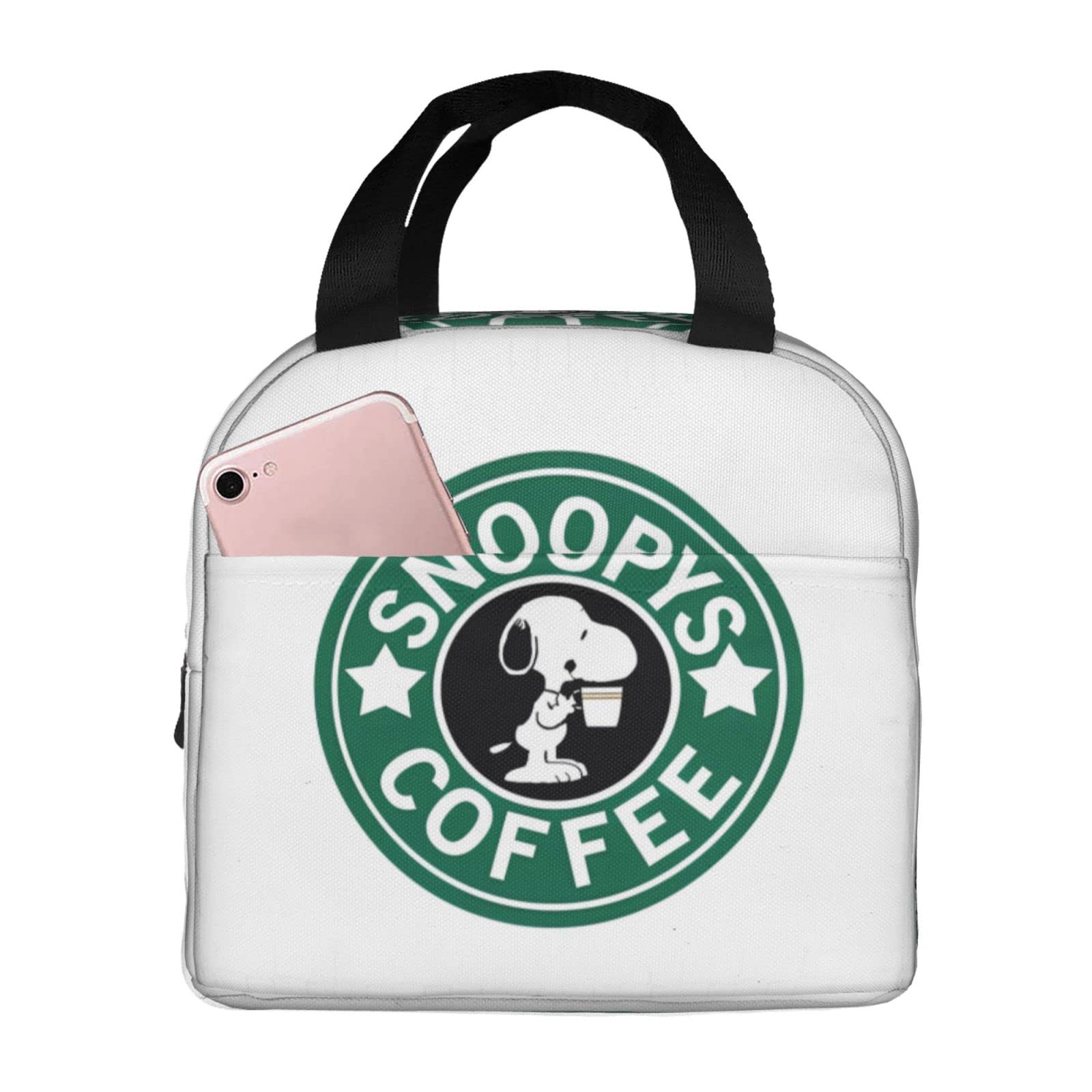 

HTSW Ланч-бокс Бенто для милого обеда Термо-ланч-кулер Ланч Ланч Унисекс Мужской, Снупи, Сумка, Коробка, Сумка, Сумка, Коробка, Поездки на работу, Школа, Путешествия, На открытом воздухе,