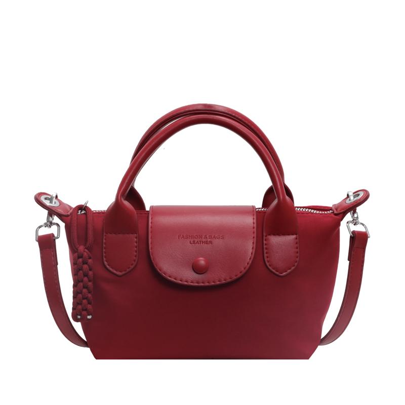 

Модна Легка Проста Жіноча Сумка на Плече, Містка Міцна Класична Жіноча Сумка Кросбоді-пельмень, На Всі Сезони червоний