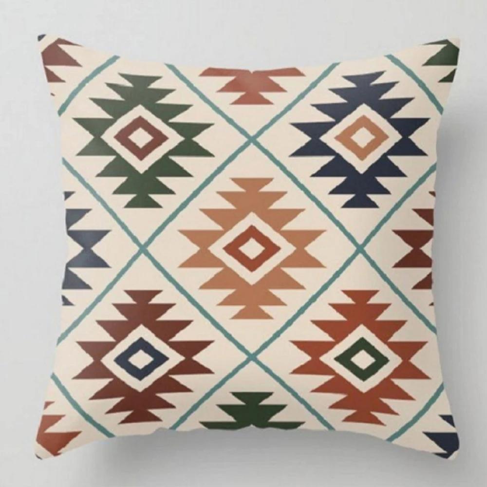 Decorative Pillowcase Sofa Geometric Southwest Cushion Cover Aztec Print Ethnic Home Decor