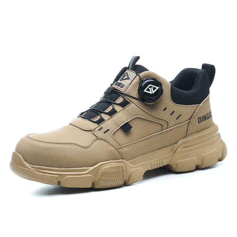 Rotating Button Safety Boots Men Anti