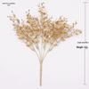 Artificial Golden Plant Picks for Flower Arrangements and Indoor Decoration