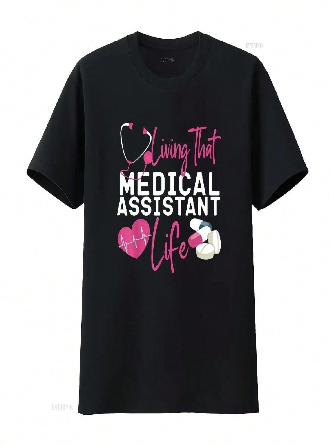 Certified Medical Assistant Life CMA T Shirt Vintage Washed Casual Top For Everyday Wear Stretched Stylish Graphic Comfortable S