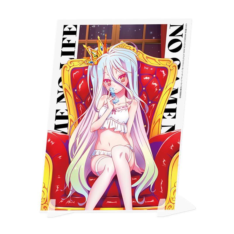 No Game No Life Оригинальная акриловая пластина с визуальным изображением Широ, версия в ночной одежде