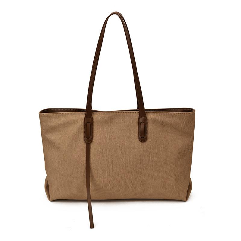 Trend Large-capacity Pu Bag Women's 2025 New Versatile Fashion Shoulder Tote Bag College Student Commuter Bag