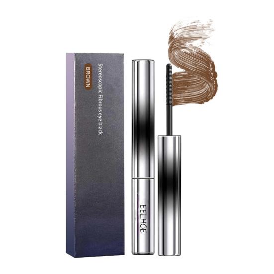 3D Waterproof Curling Mascara Long Lasting No Flaking Smudge-Proof Washable Brush Head Thick Lashes Mascara