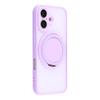 For iPhone 17 Case Rotating Metal Kickstand Skin Touch TPU PC Phone Back Cover