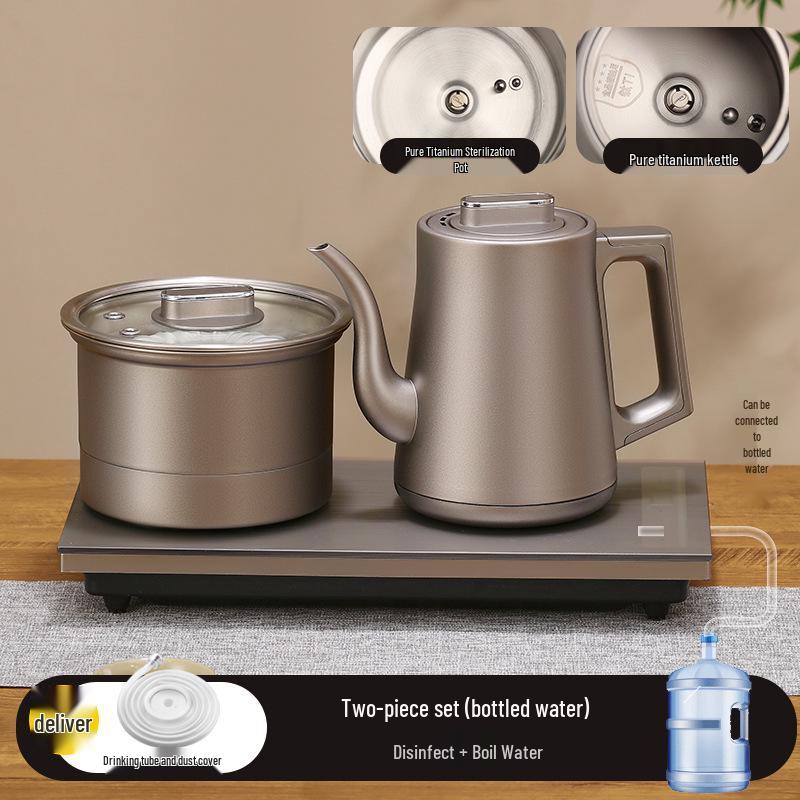 Automated Titanium Electric Kettle with Built-in Tea Table for Brewing and Steaming