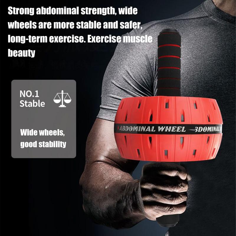 Abdominal Muscle Roller ABS Abdominal Tonic Home Fitness Equipment with Knee Pad for Core Strength Training Abdominal Exercise