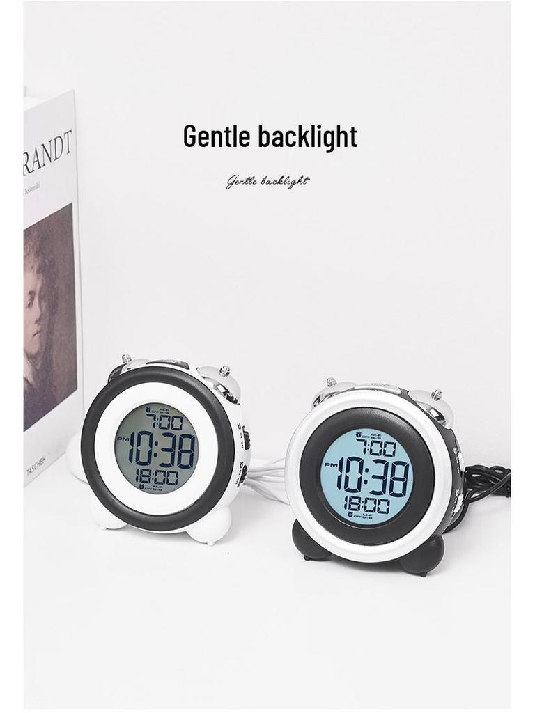 Multifunctional Loud Ringtone Alarm Clock with Vibration for Bedside - Model GH1101.
