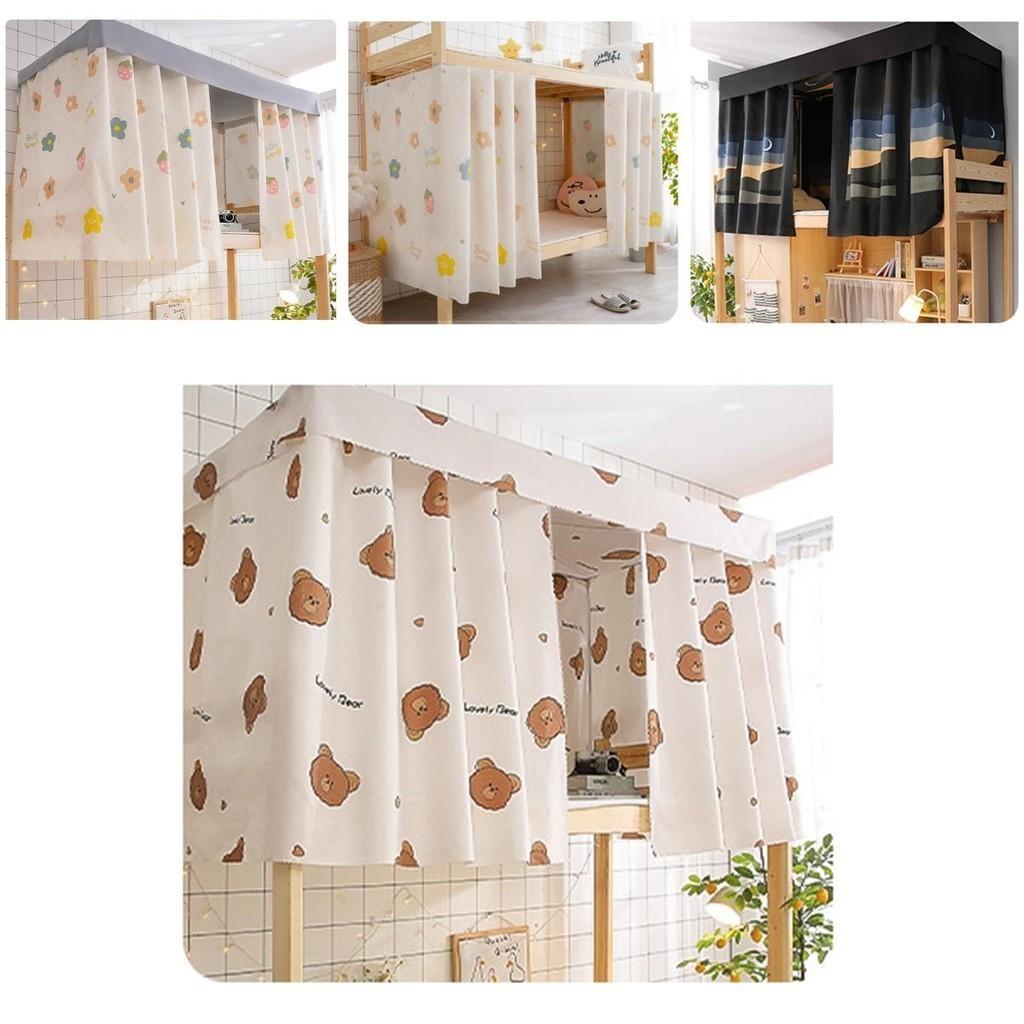 Tenda per Letto da Dormitorio Oscurante Antipolvere Recinzione per Letti a Castello Per Letti a Castello Superiori