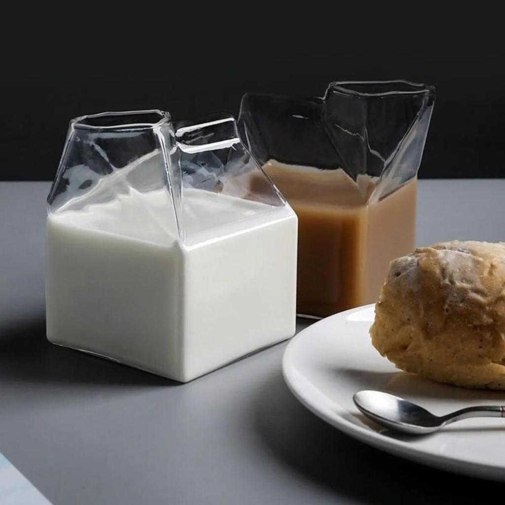 Heat Resistant Borosilicate Milk Box Cup Coffee And Presentation Cup | Borosilicate Glass 350ml