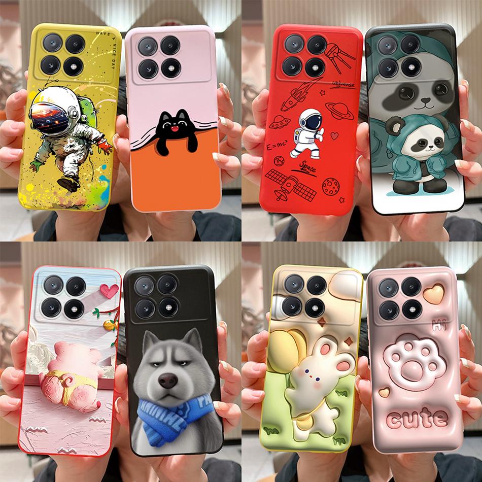 For Xiaomi Poco X6 Pro Case 2023 Fashion Astronaut Soft Silicone Back Cover For Xiaomi Poco M6 Pro 5G Funda PocoX6 X6 Pro Bumper
