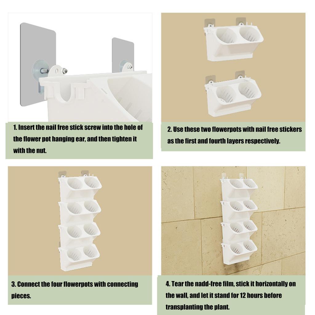 Creative SelfWatering Wall Hanging Planter for Small Spaces and Balcony Gardening Effective Planting Pot for Balcony