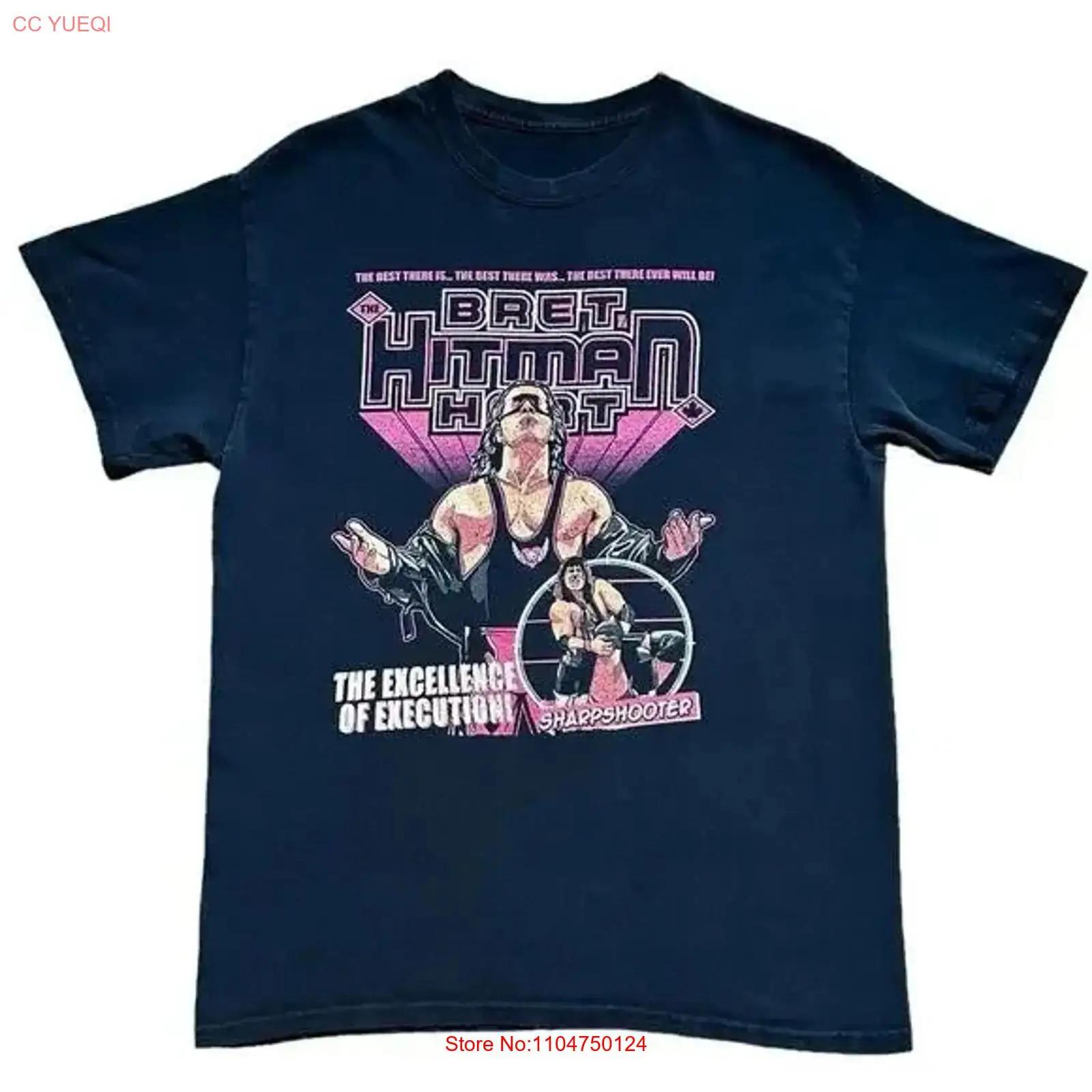 

Wrestling Bret Hitman Hart Sharpshooter short sleeve black shirt EL1191 vintage Washed Casual Soft Top For Everyday Wear 5XL різнокольоровий