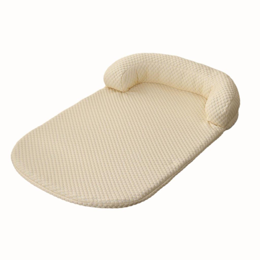 Breathable Spring Summer Cooling Large Dog Bed Ati-slip Cat Bed with Pillow Ice Silk Fabric Dog Bed for Small Dog Cushion Pet