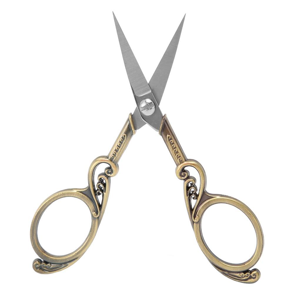 Vintage Stainless Steel Craft Scissors High Sharpness Effort Saving Embroidery Scissors Sewing Shears Needlework Projects
