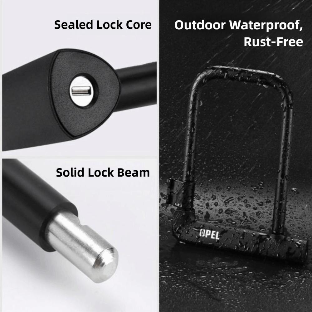 14mm Thickness Bike Lock with 2 Keys Bike U-Lock Anti Theft Bicycle Lock  Shop Doors