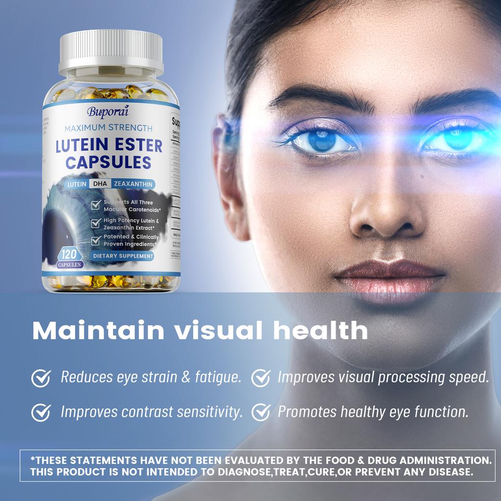 Eye Health Supplement, Lutein and Zeaxanthin, Vision Health, Eye Strain Support