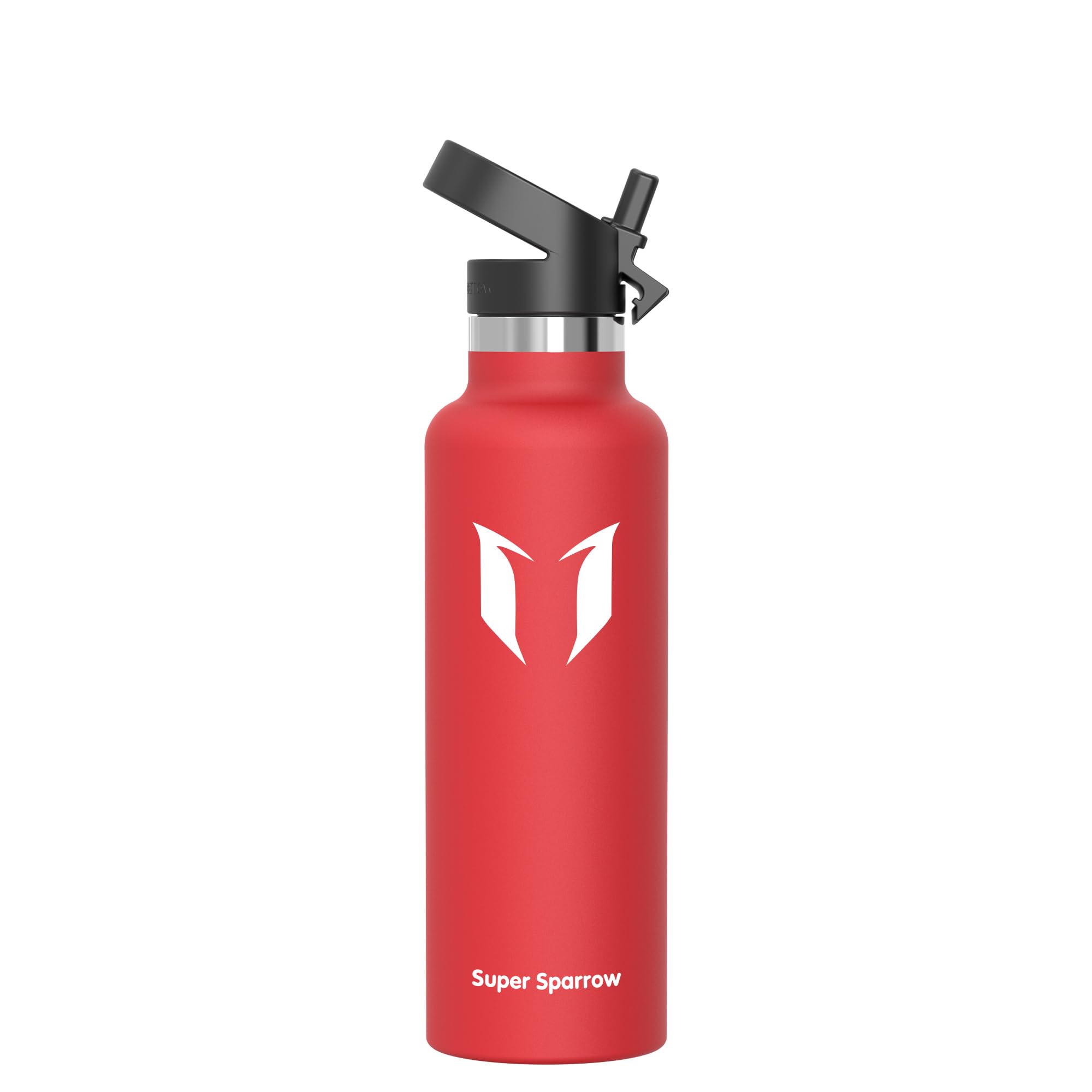 

Super Sparrow Vacuum Insulated Water Bottle 750ml Standard Mouth Water Bottle Ergonomic Straw Perfect for the and Outdoors - - - BPA-Free, Leak-Proof
