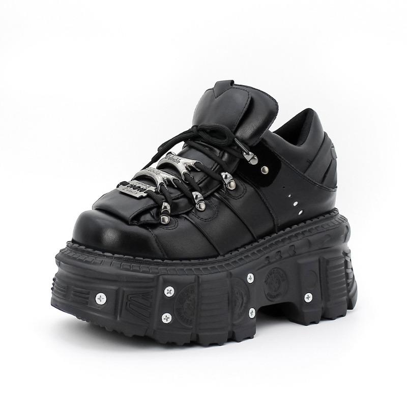 

Gothic Punk Platform Boots for Women Chunky Sole Dark Style Heavy Metal Faion Boots Wholesale Direct Supply 36 чёрный