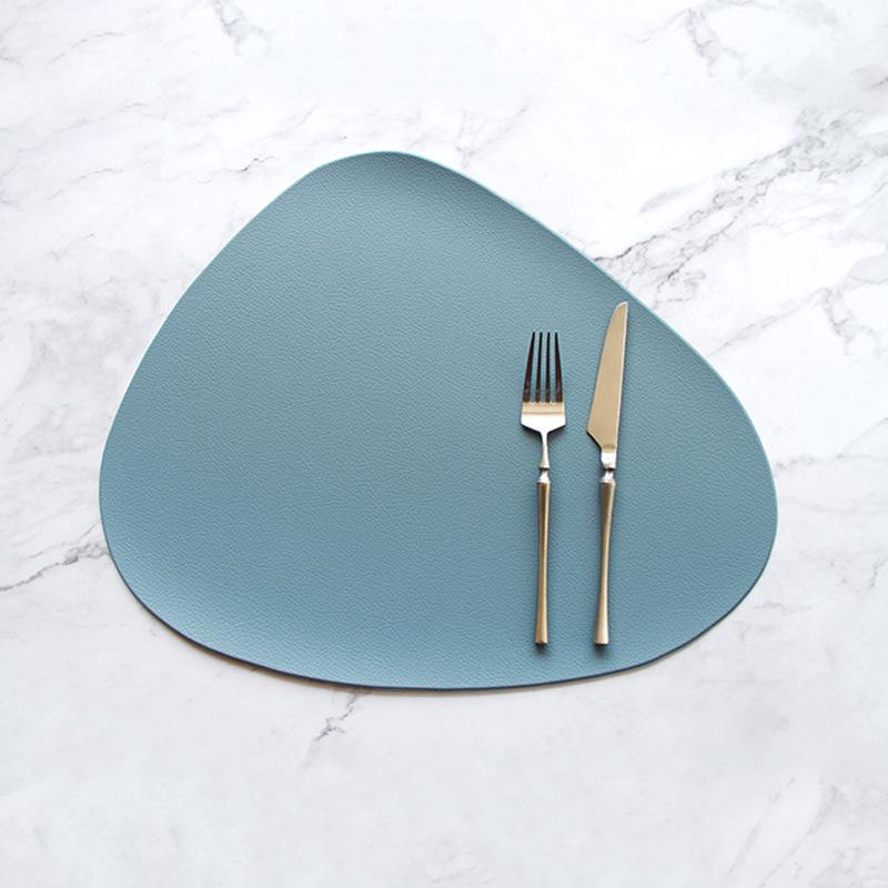 Nordic Faux Leather Waterproof Heat-Resistant Dining Placemat & Coaster Set